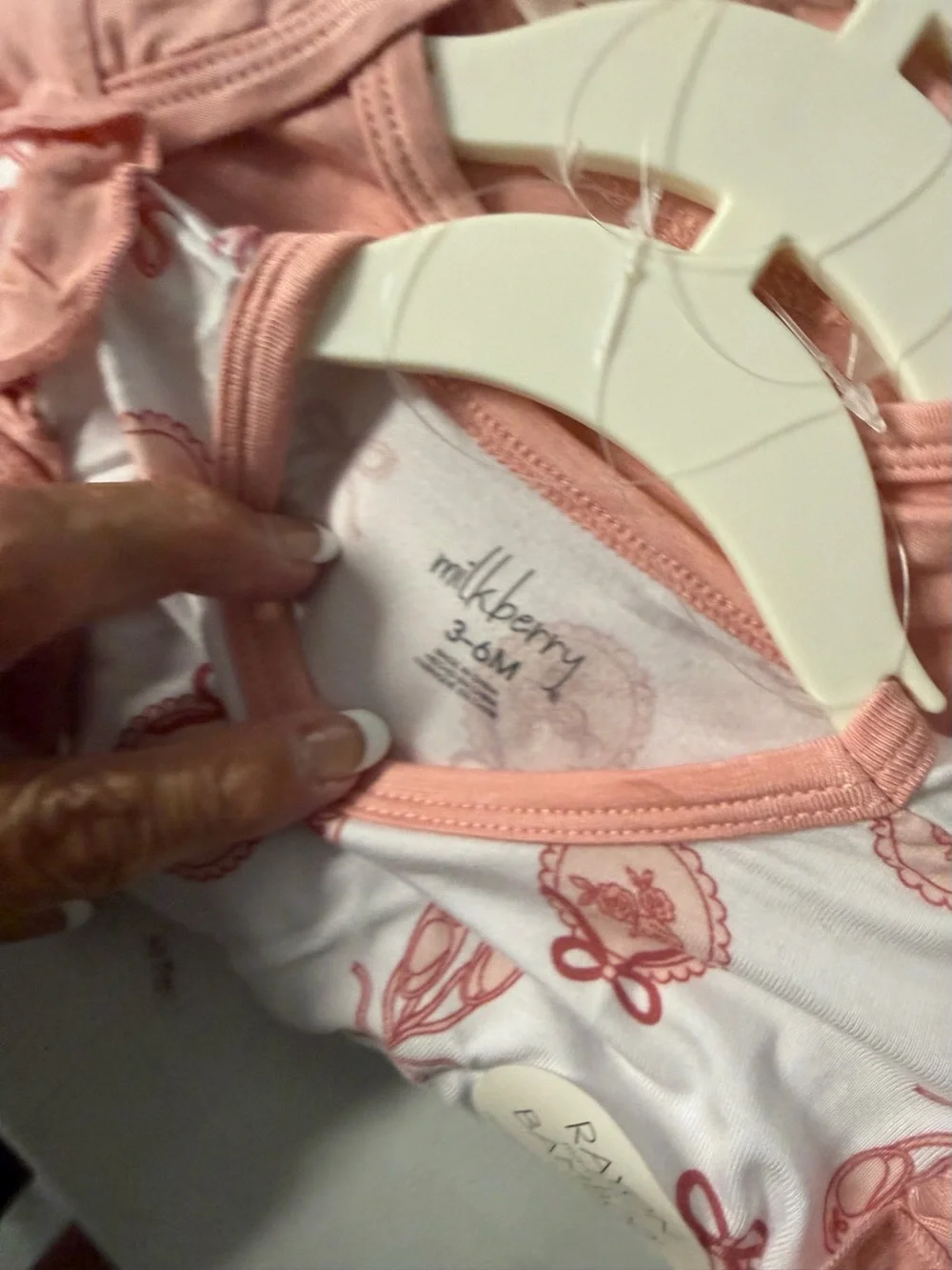 Milk berry 3 to 6 month baby girls rayon and bamboo bodysuits three with tags pi